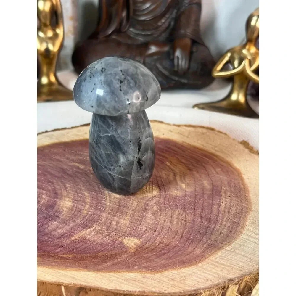 Silver Labradorite Mushroom